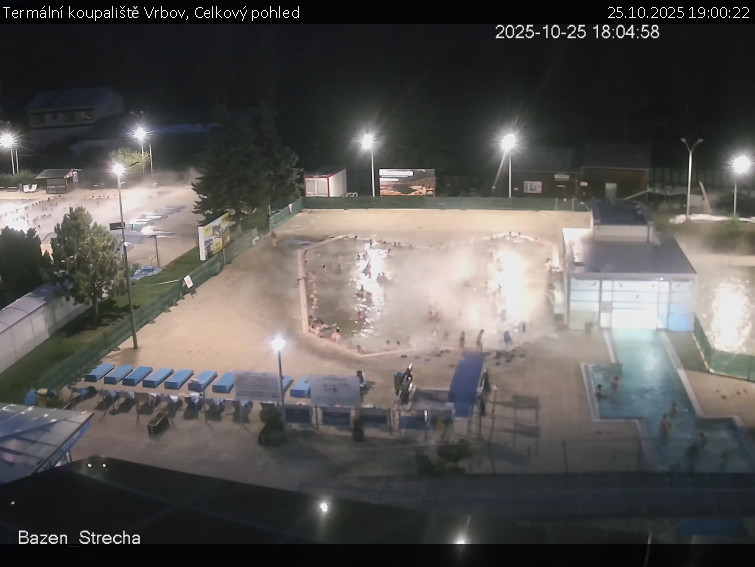 Termální koupaliště Vrbov - Celkový pohled - 25.10.2025 v 19:00 Termální koupaliště Vrbov - Celkový pohled - 25.10.2025 v 19:00