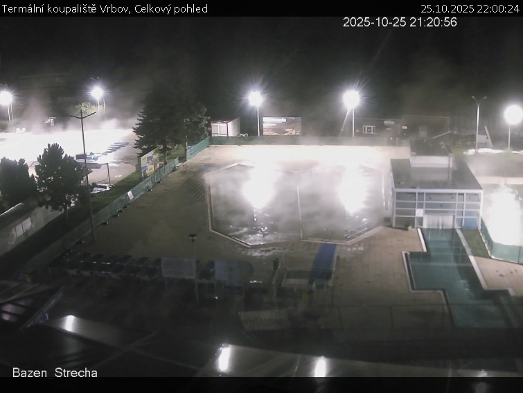 Termální koupaliště Vrbov - Celkový pohled - 25.10.2025 v 22:00 Termální koupaliště Vrbov - Celkový pohled - 25.10.2025 v 22:00