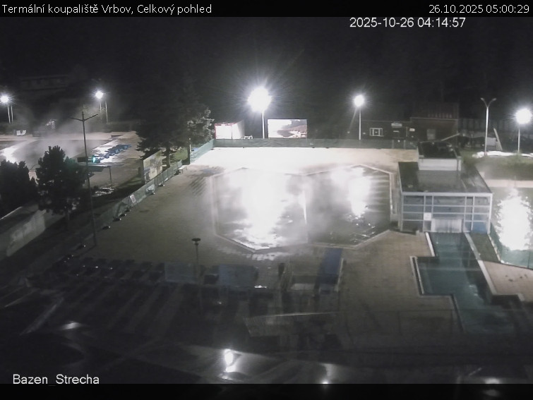 Termální koupaliště Vrbov - Celkový pohled - 26.10.2025 v 05:00 Termální koupaliště Vrbov - Celkový pohled - 26.10.2025 v 05:00