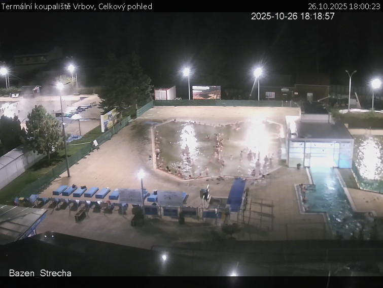 Termální koupaliště Vrbov - Celkový pohled - 26.10.2025 v 18:00 Termální koupaliště Vrbov - Celkový pohled - 26.10.2025 v 18:00