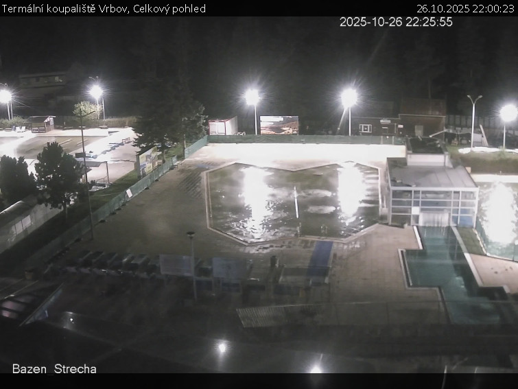 Termální koupaliště Vrbov - Celkový pohled - 26.10.2025 v 22:00 Termální koupaliště Vrbov - Celkový pohled - 26.10.2025 v 22:00