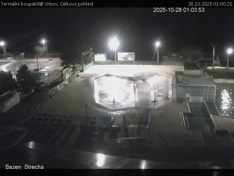 Termální koupaliště Vrbov - Celkový pohled - 28.10.2025 v 01:00 Termální koupaliště Vrbov - Celkový pohled - 28.10.2025 v 01:00