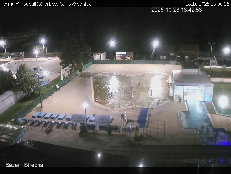 Termální koupaliště Vrbov - Celkový pohled - 28.10.2025 v 18:00 Termální koupaliště Vrbov - Celkový pohled - 28.10.2025 v 18:00