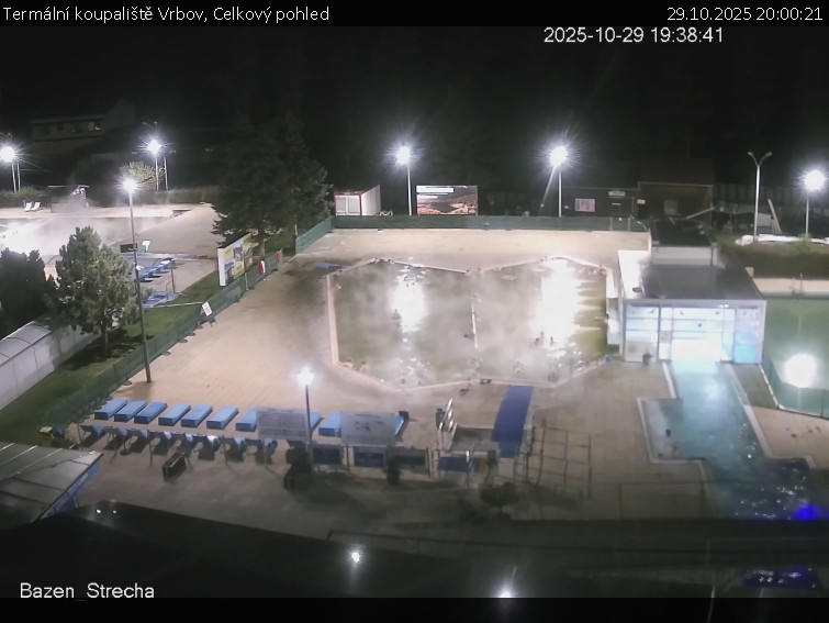 Termální koupaliště Vrbov - Celkový pohled - 29.10.2025 v 20:00 Termální koupaliště Vrbov - Celkový pohled - 29.10.2025 v 20:00