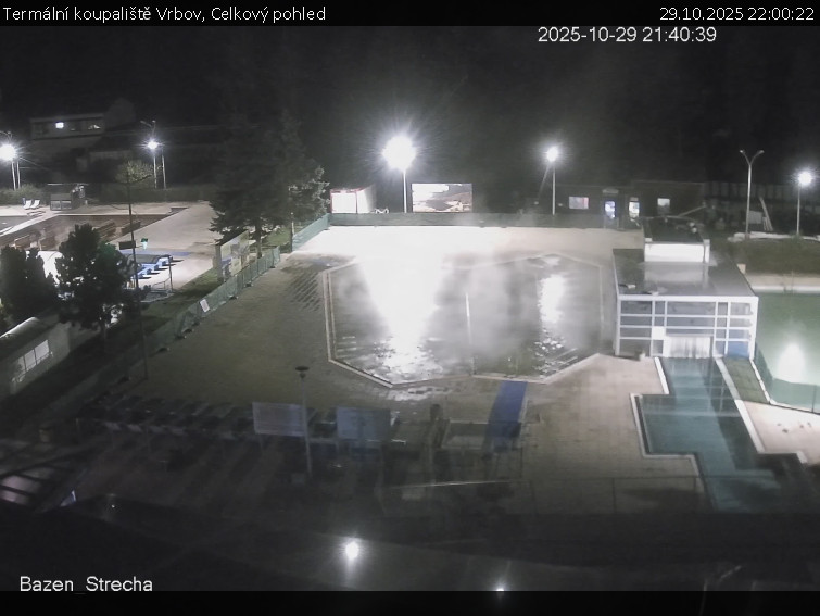 Termální koupaliště Vrbov - Celkový pohled - 29.10.2025 v 22:00 Termální koupaliště Vrbov - Celkový pohled - 29.10.2025 v 22:00