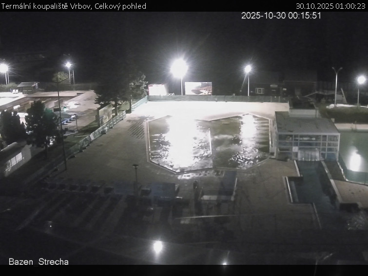 Termální koupaliště Vrbov - Celkový pohled - 30.10.2025 v 01:00 Termální koupaliště Vrbov - Celkový pohled - 30.10.2025 v 01:00