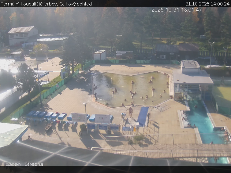 Termální koupaliště Vrbov - Celkový pohled - 31.10.2025 v 14:00 Termální koupaliště Vrbov - Celkový pohled - 31.10.2025 v 14:00