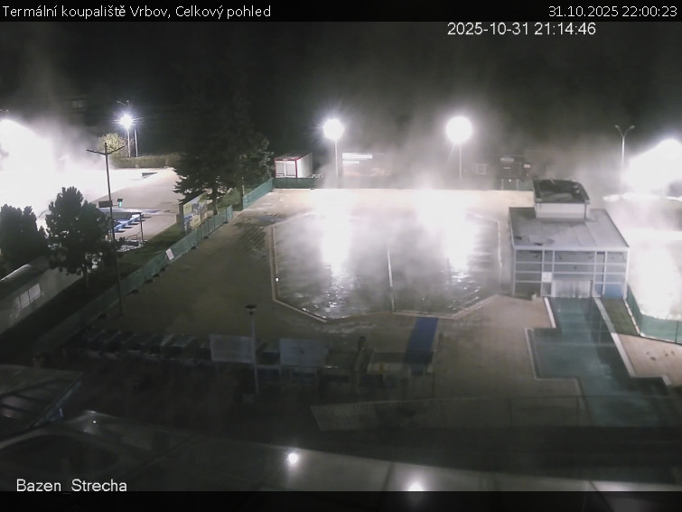 Termální koupaliště Vrbov - Celkový pohled - 31.10.2025 v 22:00 Termální koupaliště Vrbov - Celkový pohled - 31.10.2025 v 22:00