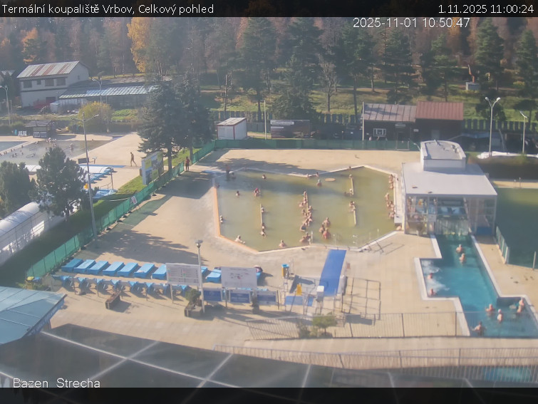 Termální koupaliště Vrbov - Celkový pohled - 1.11.2025 v 11:00 Termální koupaliště Vrbov - Celkový pohled - 1.11.2025 v 11:00