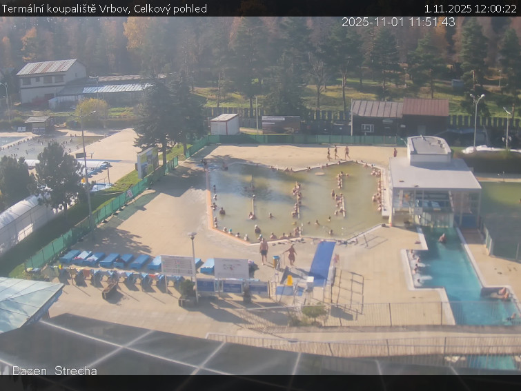 Termální koupaliště Vrbov - Celkový pohled - 1.11.2025 v 12:00 Termální koupaliště Vrbov - Celkový pohled - 1.11.2025 v 12:00