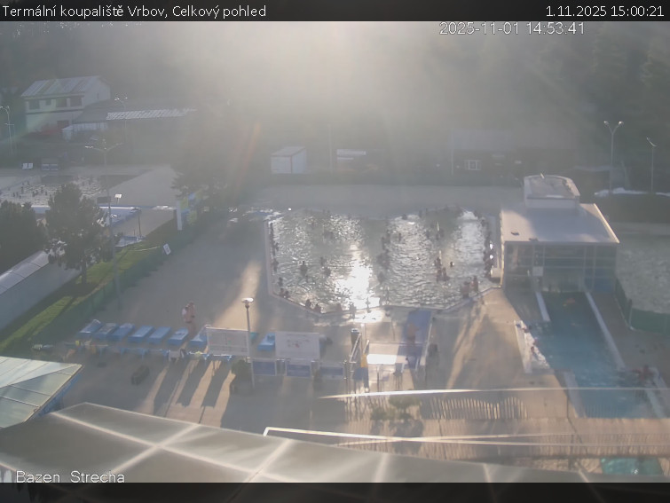 Termální koupaliště Vrbov - Celkový pohled - 1.11.2025 v 15:00 Termální koupaliště Vrbov - Celkový pohled - 1.11.2025 v 15:00
