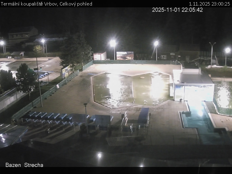Termální koupaliště Vrbov - Celkový pohled - 1.11.2025 v 23:00 Termální koupaliště Vrbov - Celkový pohled - 1.11.2025 v 23:00