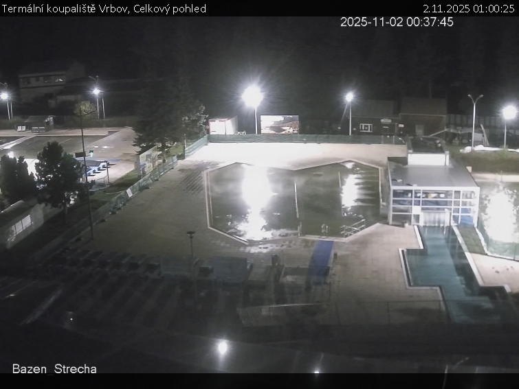 Termální koupaliště Vrbov - Celkový pohled - 2.11.2025 v 01:00 Termální koupaliště Vrbov - Celkový pohled - 2.11.2025 v 01:00