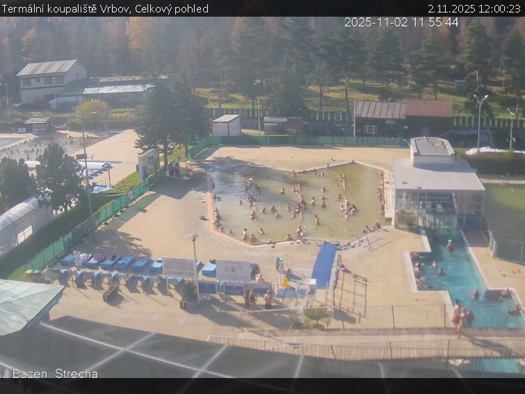 Termální koupaliště Vrbov - Celkový pohled - 2.11.2025 v 12:00 Termální koupaliště Vrbov - Celkový pohled - 2.11.2025 v 12:00