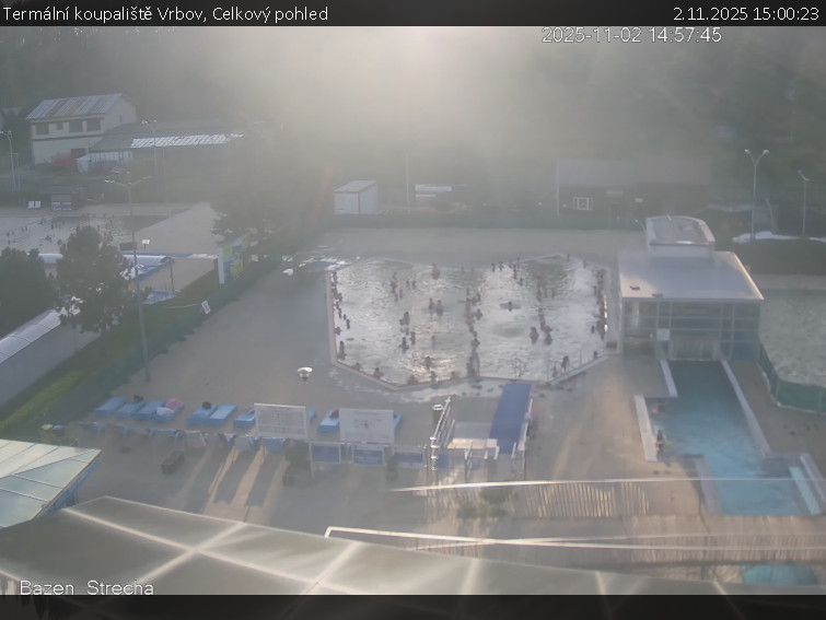 Termální koupaliště Vrbov - Celkový pohled - 2.11.2025 v 15:00 Termální koupaliště Vrbov - Celkový pohled - 2.11.2025 v 15:00