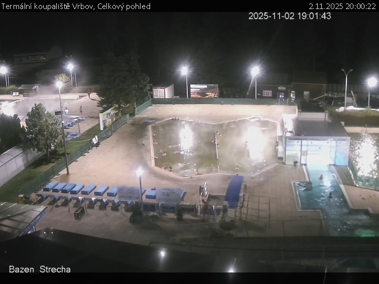 Termální koupaliště Vrbov - Celkový pohled - 2.11.2025 v 20:00 Termální koupaliště Vrbov - Celkový pohled - 2.11.2025 v 20:00