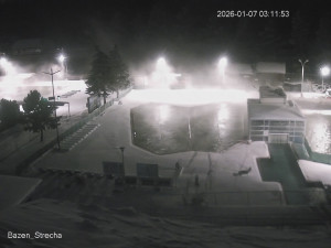 Termální koupaliště Vrbov - Celkový pohled - 7.1.2026 v 04:00 Termální koupaliště Vrbov - Celkový pohled - 7.1.2026 v 04:00