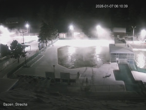 Termální koupaliště Vrbov - Celkový pohled - 7.1.2026 v 07:00 Termální koupaliště Vrbov - Celkový pohled - 7.1.2026 v 07:00