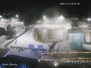 Termální koupaliště Vrbov - Celkový pohled - 7.1.2026 v 21:00 Termální koupaliště Vrbov - Celkový pohled - 7.1.2026 v 21:00