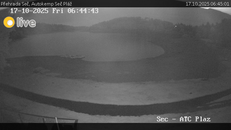 Přehrada Seč - Autokemp Seč Pláž - 17.10.2025 v 06:45 Přehrada Seč - Autokemp Seč Pláž - 17.10.2025 v 06:45