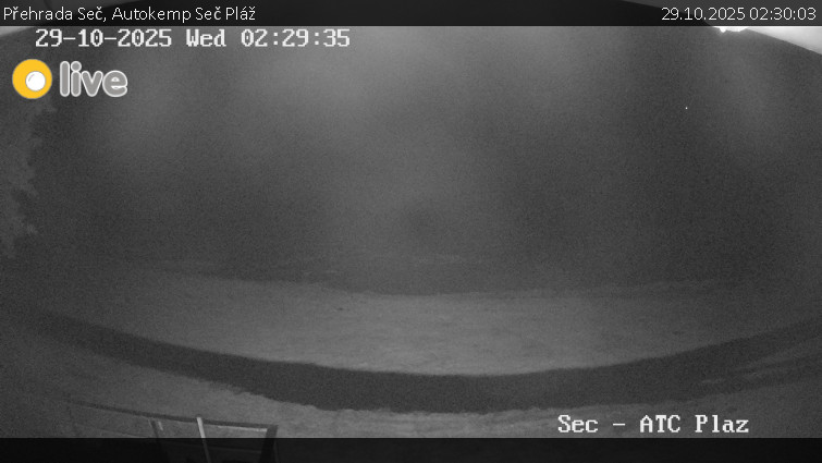 Přehrada Seč - Autokemp Seč Pláž - 29.10.2025 v 02:30 Přehrada Seč - Autokemp Seč Pláž - 29.10.2025 v 02:30