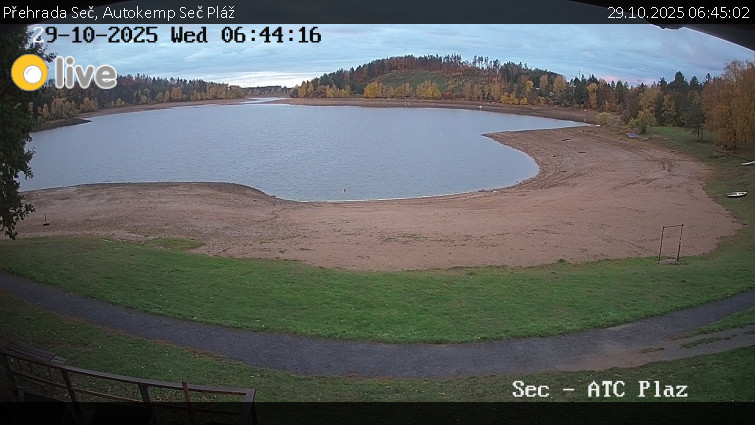 Přehrada Seč - Autokemp Seč Pláž - 29.10.2025 v 06:45 Přehrada Seč - Autokemp Seč Pláž - 29.10.2025 v 06:45
