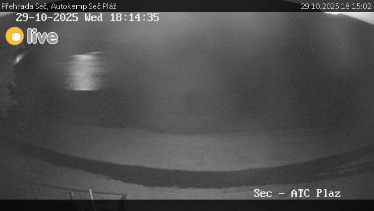 Přehrada Seč - Autokemp Seč Pláž - 29.10.2025 v 18:15 Přehrada Seč - Autokemp Seč Pláž - 29.10.2025 v 18:15