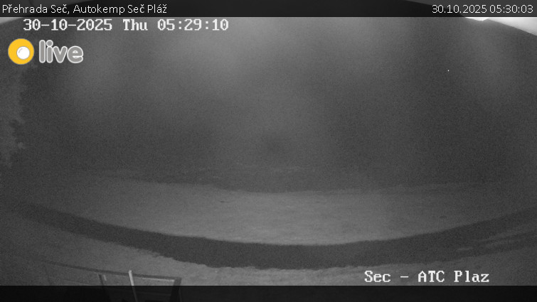 Přehrada Seč - Autokemp Seč Pláž - 30.10.2025 v 05:30 Přehrada Seč - Autokemp Seč Pláž - 30.10.2025 v 05:30