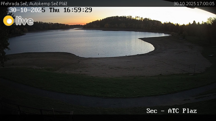 Přehrada Seč - Autokemp Seč Pláž - 30.10.2025 v 17:00 Přehrada Seč - Autokemp Seč Pláž - 30.10.2025 v 17:00