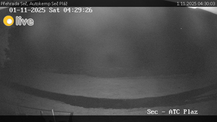 Přehrada Seč - Autokemp Seč Pláž - 1.11.2025 v 04:30 Přehrada Seč - Autokemp Seč Pláž - 1.11.2025 v 04:30