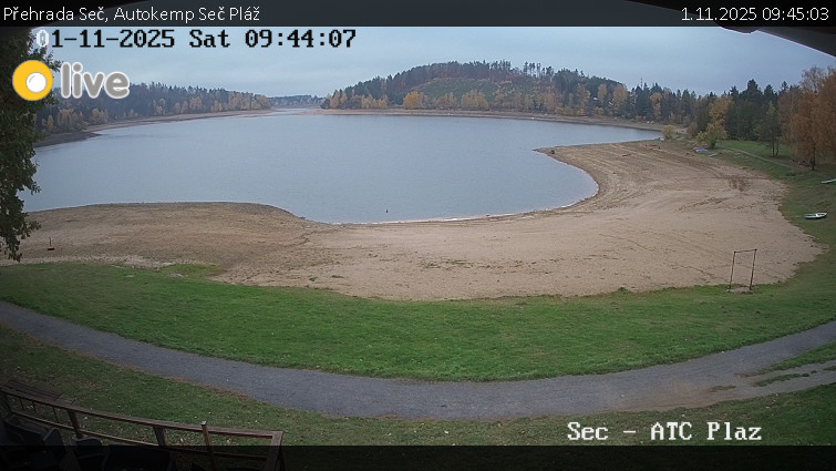 Přehrada Seč - Autokemp Seč Pláž - 1.11.2025 v 09:45 Přehrada Seč - Autokemp Seč Pláž - 1.11.2025 v 09:45