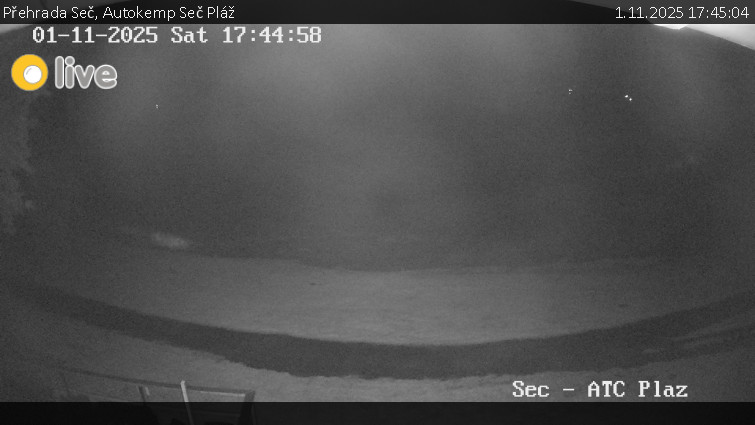 Přehrada Seč - Autokemp Seč Pláž - 1.11.2025 v 17:45 Přehrada Seč - Autokemp Seč Pláž - 1.11.2025 v 17:45