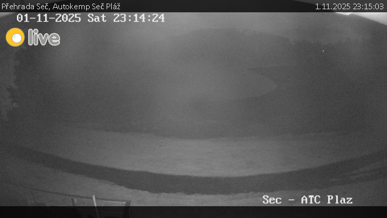 Přehrada Seč - Autokemp Seč Pláž - 1.11.2025 v 23:15 Přehrada Seč - Autokemp Seč Pláž - 1.11.2025 v 23:15