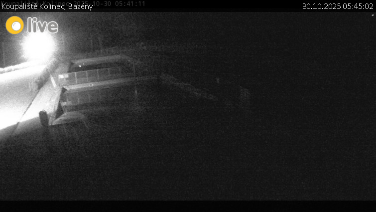 Koupaliště Kolinec - Bazény - 30.10.2025 v 05:45 Koupaliště Kolinec - Bazény - 30.10.2025 v 05:45