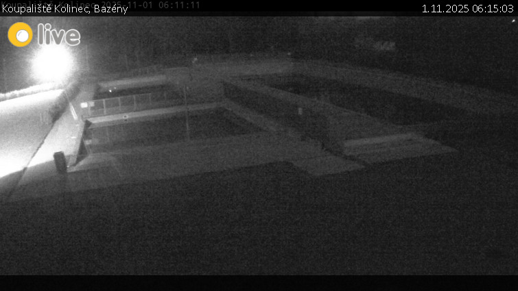 Koupaliště Kolinec - Bazény - 1.11.2025 v 06:15 Koupaliště Kolinec - Bazény - 1.11.2025 v 06:15