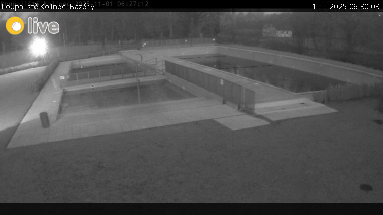Koupaliště Kolinec - Bazény - 1.11.2025 v 06:30 Koupaliště Kolinec - Bazény - 1.11.2025 v 06:30