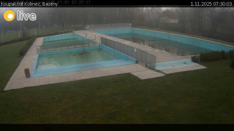 Koupaliště Kolinec - Bazény - 1.11.2025 v 07:30 Koupaliště Kolinec - Bazény - 1.11.2025 v 07:30