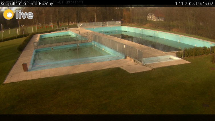 Koupaliště Kolinec - Bazény - 1.11.2025 v 09:45 Koupaliště Kolinec - Bazény - 1.11.2025 v 09:45
