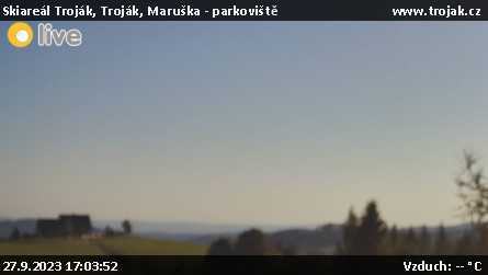 Skiareál Troják - Troják, Maruška - parkoviště - 27.9.2023 v 17:03