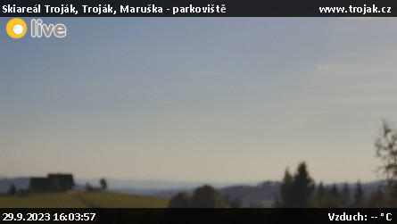 Skiareál Troják - Troják, Maruška - parkoviště - 29.9.2023 v 16:03
