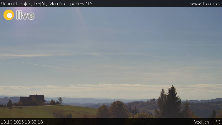 Skiareál Troják - Troják, Maruška - parkoviště - 13.10.2025 v 13:33 Skiareál Troják - Troják, Maruška - parkoviště - 13.10.2025 v 13:33