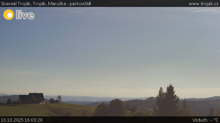 Skiareál Troják - Troják, Maruška - parkoviště - 13.10.2025 v 16:03 Skiareál Troják - Troják, Maruška - parkoviště - 13.10.2025 v 16:03