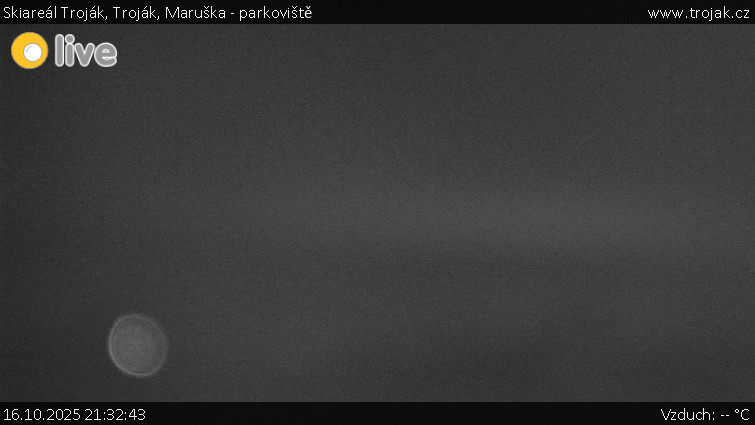 Skiareál Troják - Troják, Maruška - parkoviště - 16.10.2025 v 21:32 Skiareál Troják - Troják, Maruška - parkoviště - 16.10.2025 v 21:32
