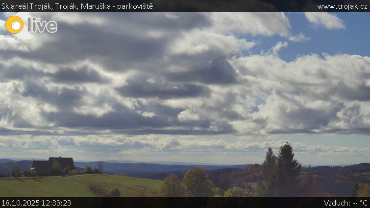 Skiareál Troják - Troják, Maruška - parkoviště - 18.10.2025 v 12:33 Skiareál Troják - Troják, Maruška - parkoviště - 18.10.2025 v 12:33