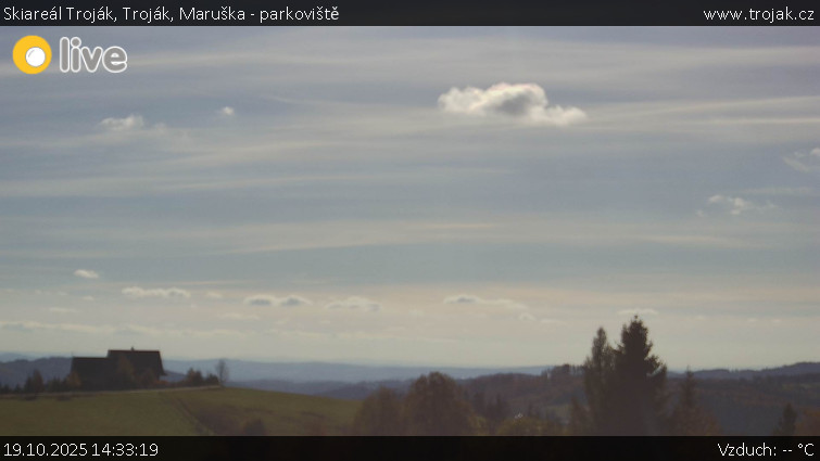 Skiareál Troják - Troják, Maruška - parkoviště - 19.10.2025 v 14:33 Skiareál Troják - Troják, Maruška - parkoviště - 19.10.2025 v 14:33