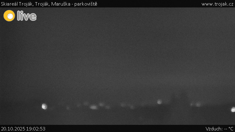 Skiareál Troják - Troják, Maruška - parkoviště - 20.10.2025 v 19:02 Skiareál Troják - Troják, Maruška - parkoviště - 20.10.2025 v 19:02