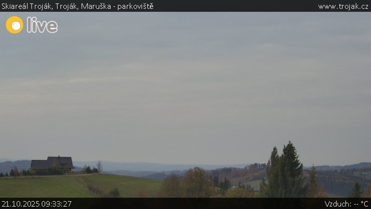 Skiareál Troják - Troják, Maruška - parkoviště - 21.10.2025 v 09:33 Skiareál Troják - Troják, Maruška - parkoviště - 21.10.2025 v 09:33