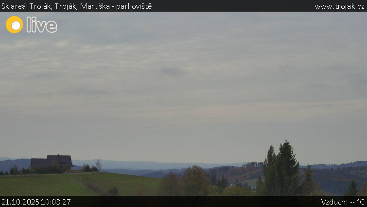 Skiareál Troják - Troják, Maruška - parkoviště - 21.10.2025 v 10:03 Skiareál Troják - Troják, Maruška - parkoviště - 21.10.2025 v 10:03