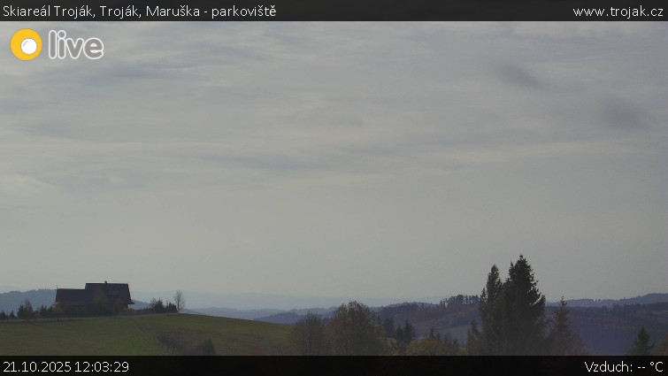 Skiareál Troják - Troják, Maruška - parkoviště - 21.10.2025 v 12:03 Skiareál Troják - Troják, Maruška - parkoviště - 21.10.2025 v 12:03