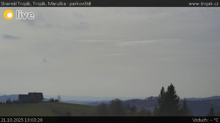 Skiareál Troják - Troják, Maruška - parkoviště - 21.10.2025 v 13:03 Skiareál Troják - Troják, Maruška - parkoviště - 21.10.2025 v 13:03